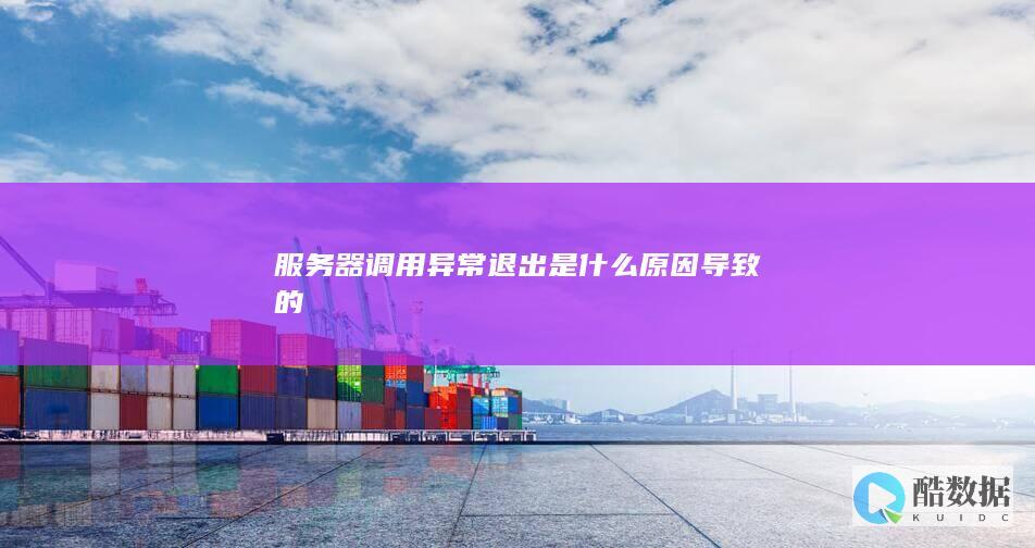 服务器调用异常退出是什么原因导致的