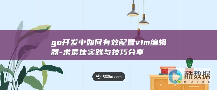 go开发中如何有效配置vim编辑器-求最佳实践与技巧分享
