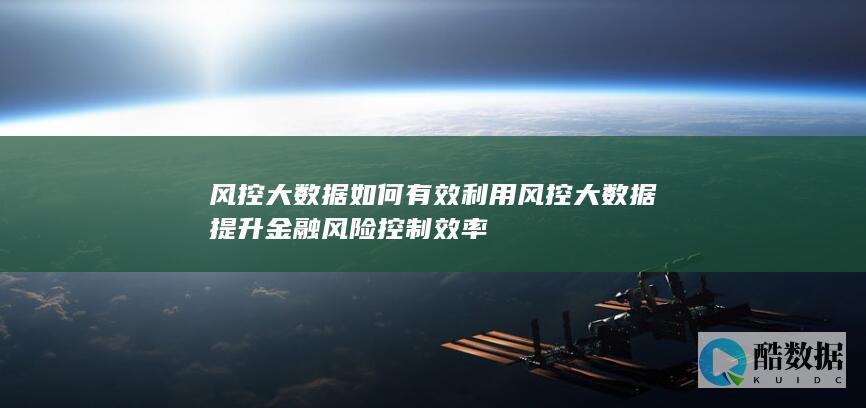 风控大数据应用策略