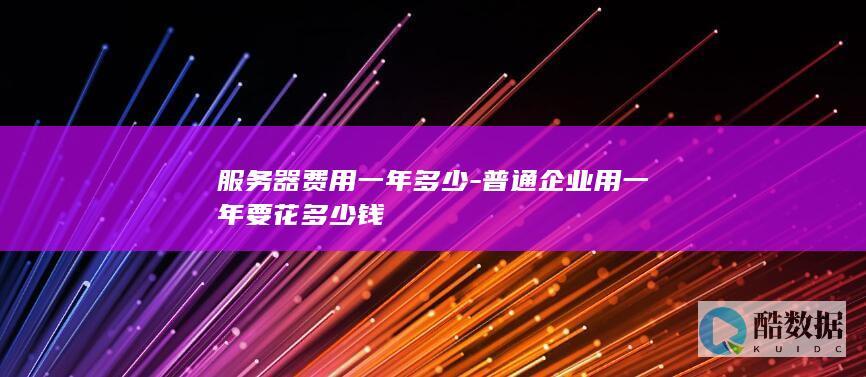 服务器一年使用成本