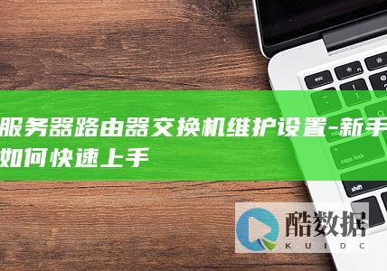 服务器路由器交换机维护设置-新手如何快速上手