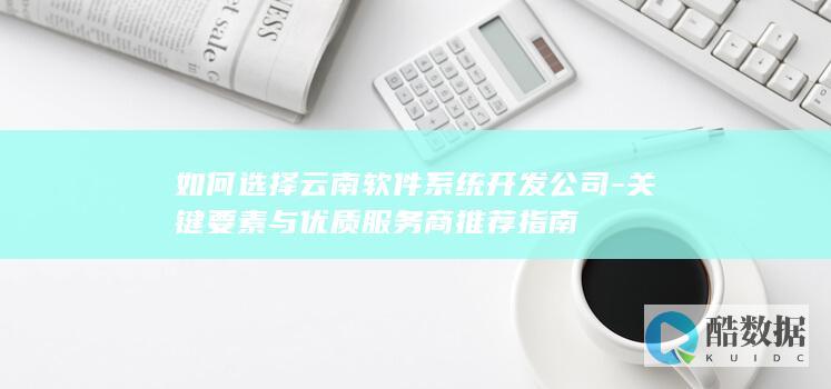 云南软件系统开发公司选择指南