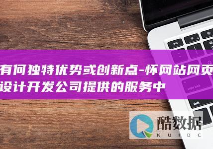 有何独特优势或创新点-怀网站网页设计开发公司提供的服务中