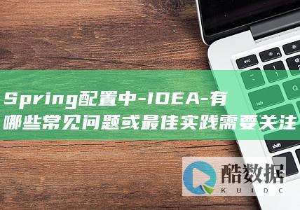 Spring配置中-IDEA-有哪些常见问题或最佳实践需要关注