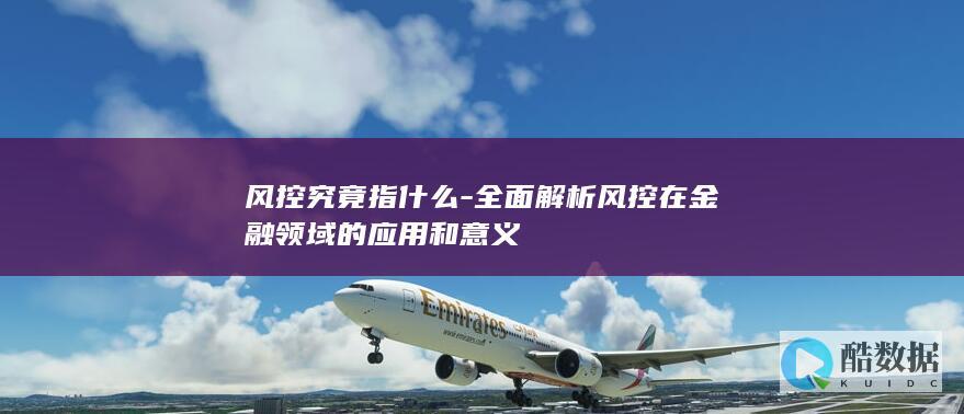 风控究竟指什么-全面解析风控在金融领域的应用和意义