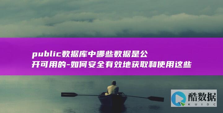 公开数据库安全访问策略