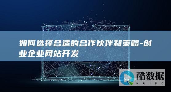 创业企业网站开发合作伙伴评估方法