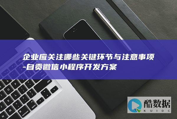 自贡小程序开发方案指南