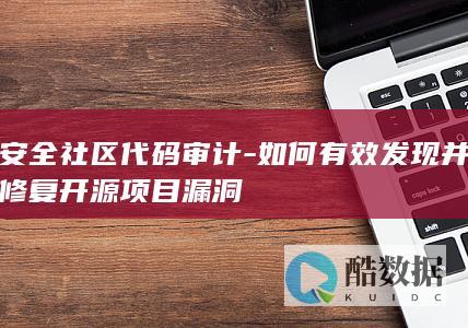 开源项目漏洞修复流程指南