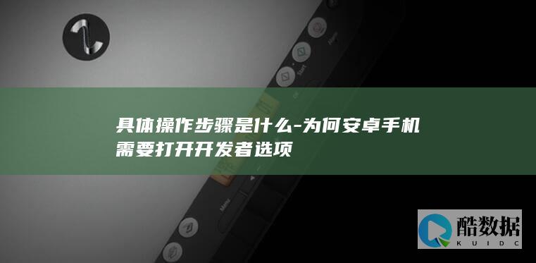 具体操作步骤是什么-为何安卓手机需要打开开发者选项