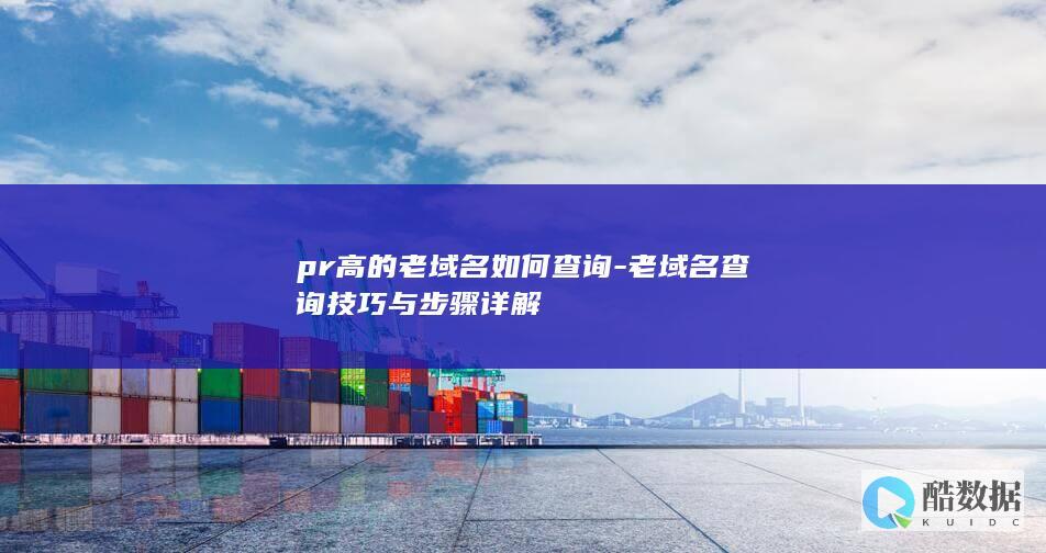 pr高的老域名如何查询-老域名查询技巧与步骤详解