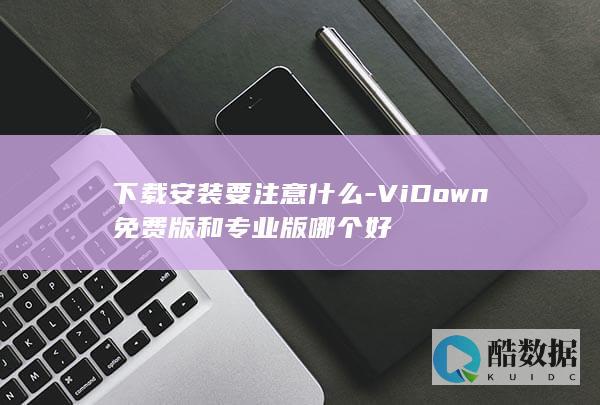 下载安装要注意什么-ViDown免费版和专业版哪个好