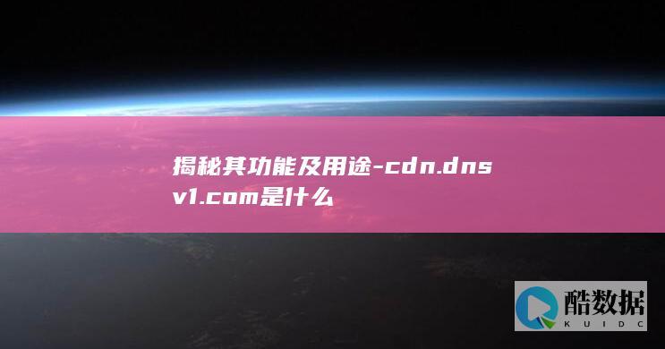 揭秘其功能及用途-cdn.dnsv1.com是什么