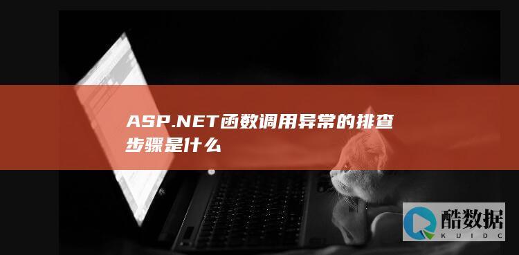 ASP.NET函数调用异常的排查步骤是什么