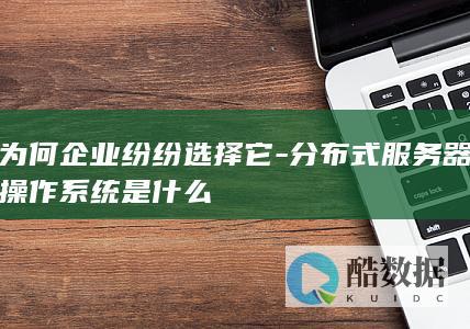 分布式服务器操作系统是什么