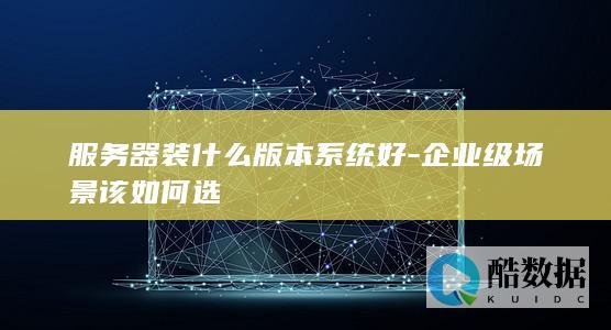 服务器装什么版本系统好-企业级场景该如何选