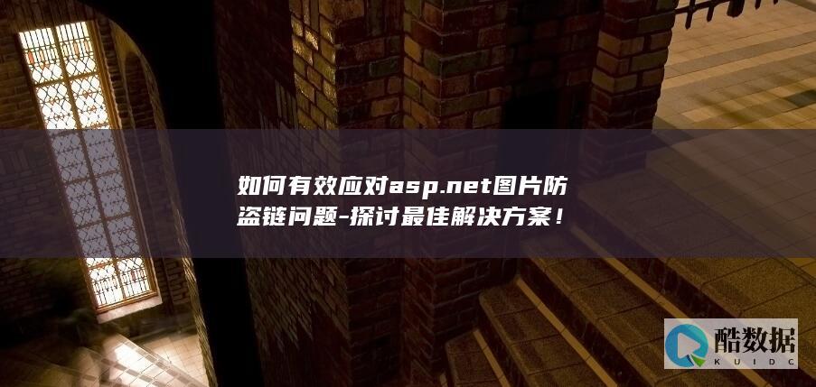 如何有效应对asp.net图片防盗链问题-探讨最佳解决方案！