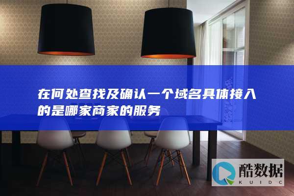 在何处查找及确认一个域名具体接入的是哪家商家的服务
