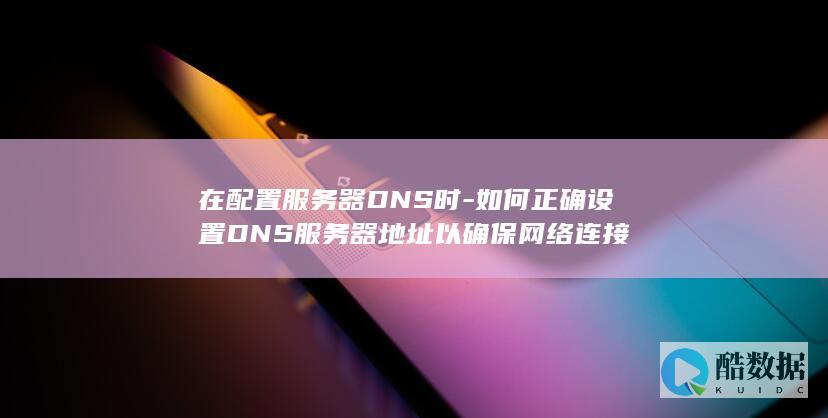 器DNS配置网络连接优化