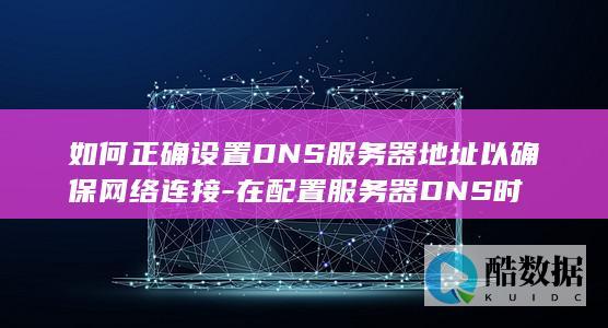 在配置服务器DNS时