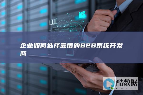 企业如何选择靠谱的B2B系统开发商
