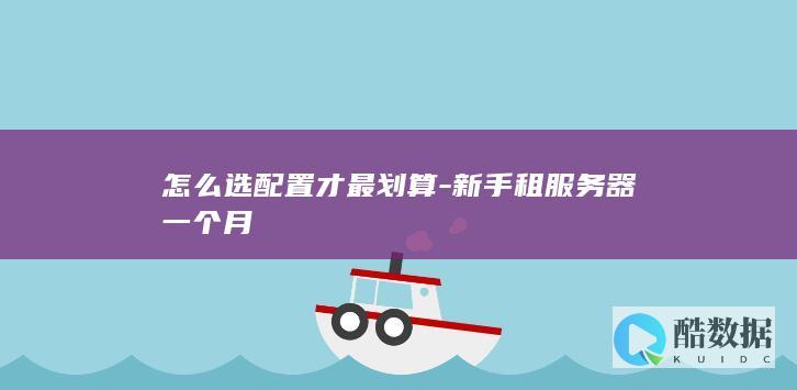 新手租服务器配置推荐