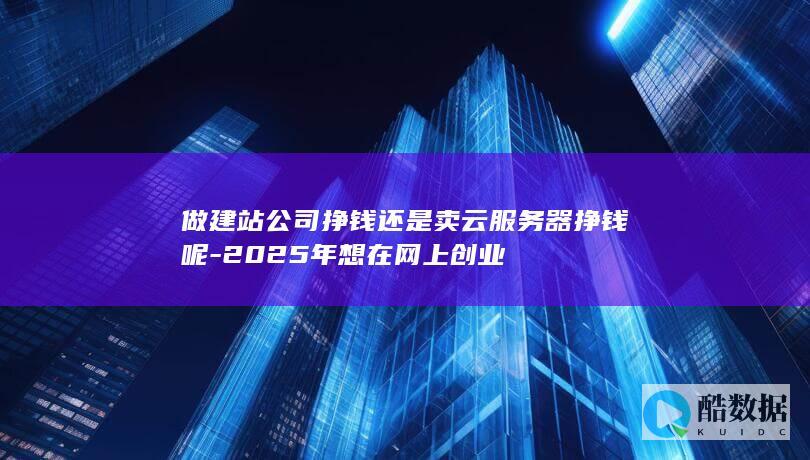 做建站公司挣钱还是卖云服务器挣钱呢-2025年想在网上创业