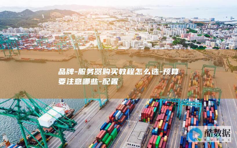 品牌-服务器购买教程怎么选-预算要注意哪些-配置