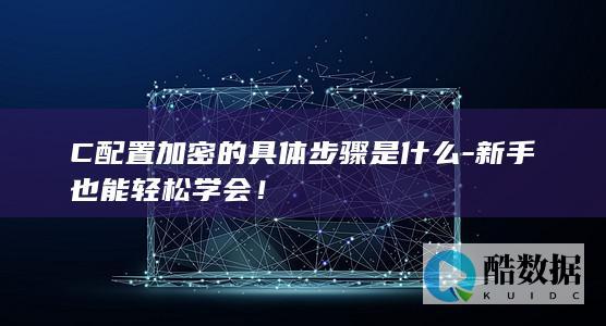 C配置加密的具体步骤是什么-新手也能轻松学会！