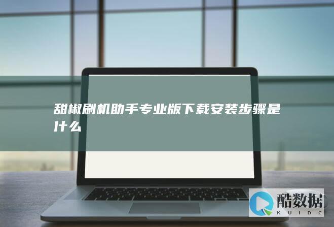 甜椒刷机助手专业版下载安装步骤是什么
