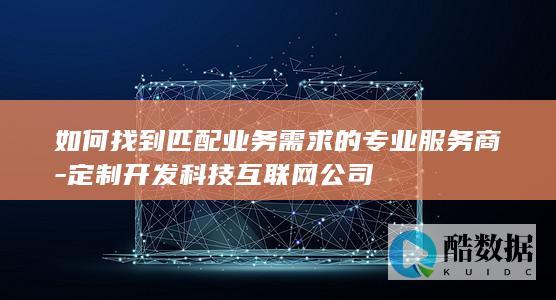 如何找到匹配业务需求的专业服务商