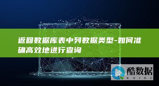 高效返回列数据类型技巧