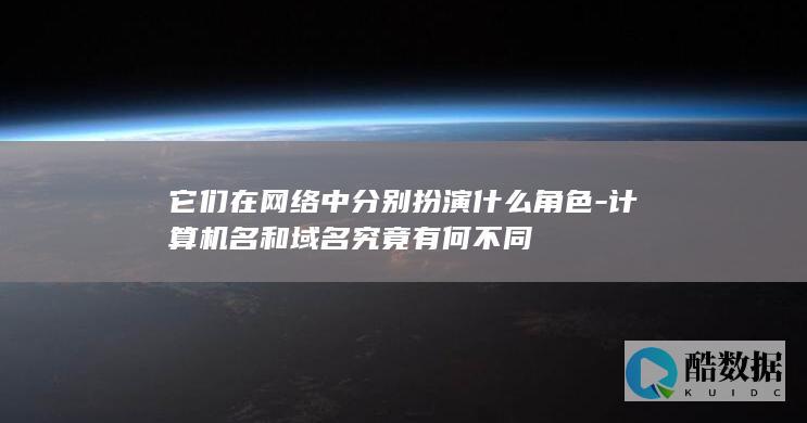 它们在网络中分别扮演什么角色-计算机名和域名究竟有何不同