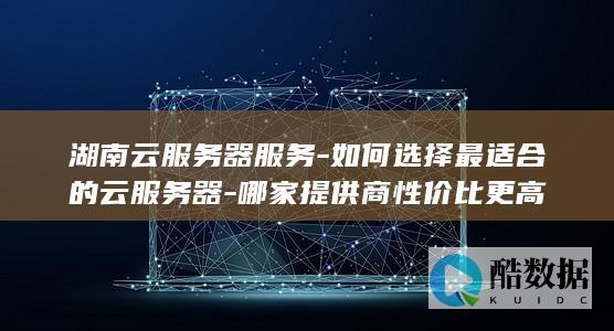 湖南云服务器服务-如何选择最适合的云服务器-哪家提供商性价比更高