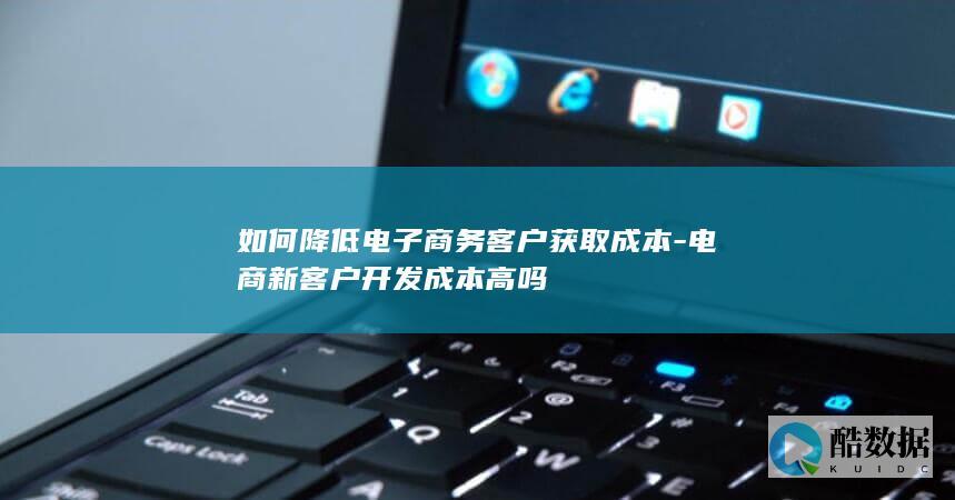 电商新客户成本降低策略