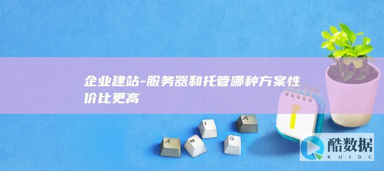 企业建站-服务器和托管哪种方案性价比更高