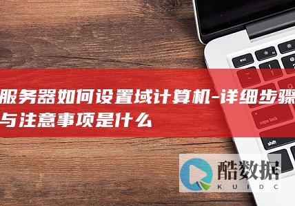 服务器如何设置域计算机-详细步骤与注意事项是什么