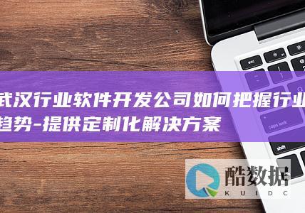 武汉行业软件开发趋势分析