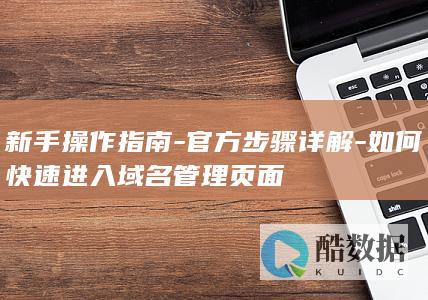 域名管理页面官方操作指南