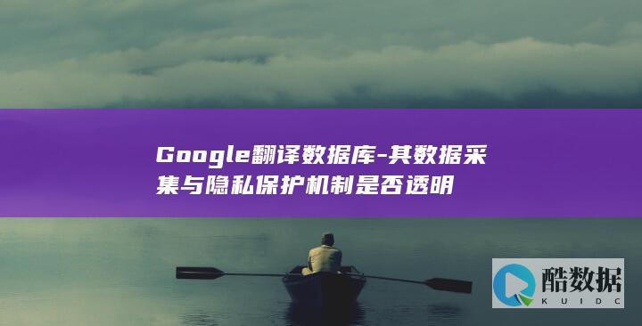 Google翻译数据库-其数据采集与隐私保护机制是否透明