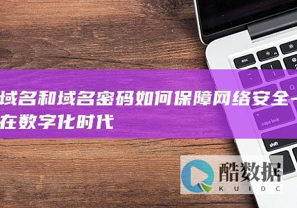 域名密码网络安全保障措施