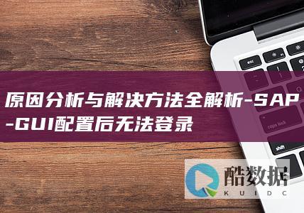 原因分析与解决方法全解析-SAP-GUI配置后无法登录