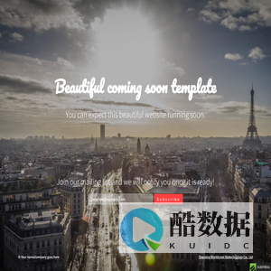 Coming Soon Bootstrap Landing Page