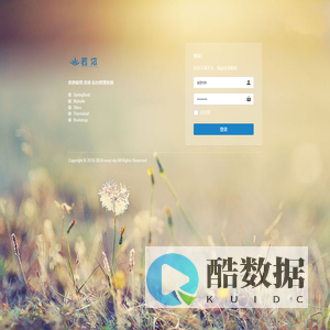 登录若依系统
