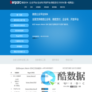 微信SDK,微信公众平台SDK - Senparc.Weixin SDK - 公众号 企业号 开放平台 盛派微信号 - 微信公众平台 企业号 开放平台 微信支付 JSSDK Senparc.Weixin SDK