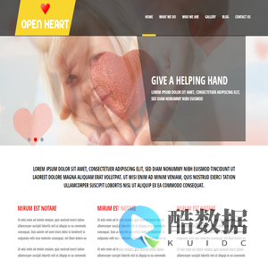 Open heart Bootstarp Website Template | Home :: w3layouts