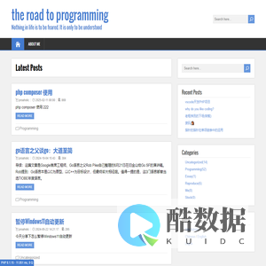 the road to programming