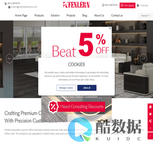 China Manager Table 1400mm With Drawers-Minimalist Manager Desk 1200mm-Fenlern Furniture