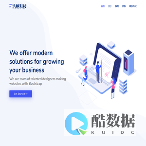 浩铭科技 Bootstrap Template - Index