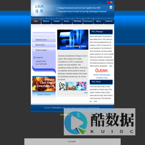 Shanghai J.Sun Trading Consultants(J.SUN)-IndependentService Provider4Sourcing,Marketing,Investment